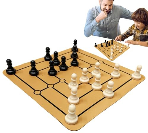 Hlagmix Schachspiel,Reiseschach Brettspiel Für Unterwegs | Holzspielzeug Mit Antikem Rom Design Lernspielzeug Familienspiele Für Kinder Erwachsene