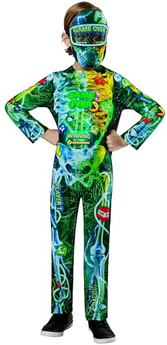 Rubies Official Gamer Skeleton Child Costume, Kids Fancy Dress
