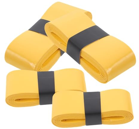 LRXIYODE Trommelgriffband mit Schweißabsorption und Rutschfestem Design 4 Rollen aus Pu Gelbes Anti Rutsch Klebeband für Trommelstöcke für Percussion Spieler