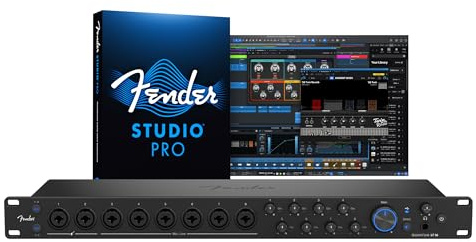 Fender Quantum LT 16 | Interfaz de audio USB-C de 16 entradas y 8 salidas para producción musical, ocho previos de micrófono MAX-HD, 14 entradas de línea, salidas balanceadas, Mac y PC
