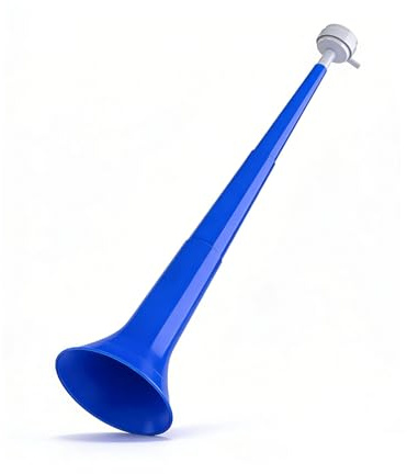 Vuvuzela Stadium Horn, 1 Pack Blue 24 Inch Collapsible Soccer Horn, Loud ABS Party Air Horn Noise Makers, Cheering Bull Horn Loud Speaker for 2026 World Cup, Sporting Events, Games and Festival Party