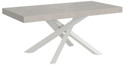 Itamoby Ausziehtisch 180/440 x 90 cm Volantis Cashmere Beine weiß