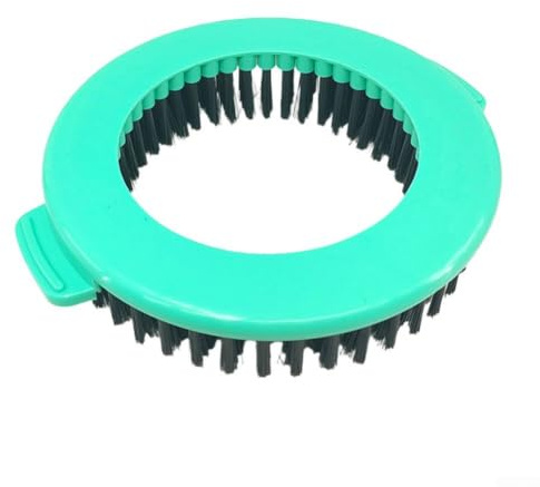 Deep Cleaning Scrub Brush Head for Spin Mop – Stiff Bristles for Tile Grout Floor – Easy Twist Lock Attachment – Compatible with FunClean RinseWise – Green 20x20cm