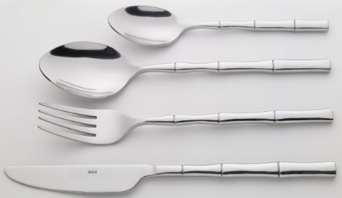 Jean Dubost Créations 89700.24 Bambou Ménagère 24 Pièces Inox