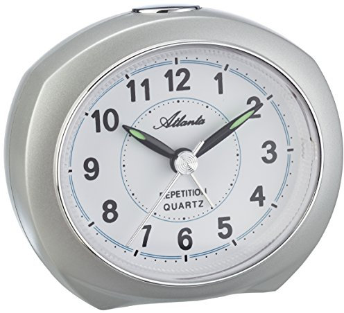 Atlanta Wecker Analog Silber 1593-19