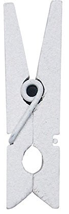 1 Sachet de 24 Mini Pinces à Linge Blanches de 2,5 cm