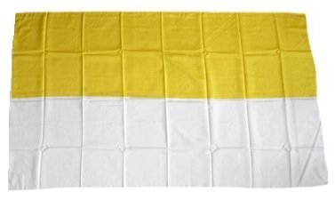 Flagge Fahne gelb / weiß 30 x 45 cm FLAGGENMAE®
