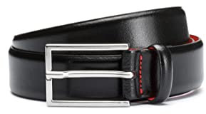 HUGO MEN Herren Gürtel GAVRILO 50176781, Gr. 115 (Herstellergröße:115), Schwarz (Black 001)