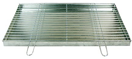 Grille de rechange pour barbecue avec bac à cendres 70 x 40 cm