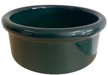 großer Hundenapf 3 Liter aus hochwertiger robuster Keramik 25x11 cm Fressnapf Futternapf Futterschale Napf (grün)