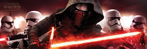 Star Wars Tür-Poster Das Erwachen Der Macht Episode VII, Kylo Ren Und Stormtroopers Plakat | Bild 158x53 cm