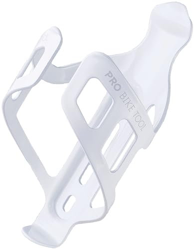 Pro Bike Tool Flaschenhalter Fahrrad - Getränkehalter in Matt Schwarz, Schwarz oder weiß glänzend- Sicheres Rückhaltesystem - Leichter und Stabiler - Für Mountainbikes