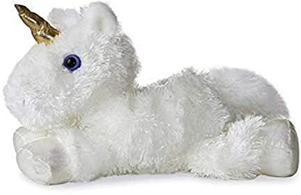 Aurora World 16622 - Mini Flopsies Einhorn, Weiß, Plüsch