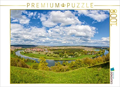 CALVENDO Puzzle Mainschleife bei Volkach | 1000 Teile Lege-Größe 64 x 48 cm Foto-Puzzle für glückliche Stunden