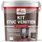 Set Stuckfarbe, STUCCOLIS Putz mit Mörtel und Farbstoff Purpurviolett-kit bis zu 7 m²