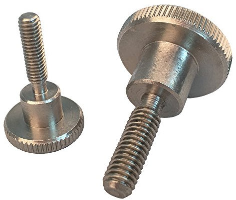 2 Stück Rändelschrauben M6 X 25 hohe Form DIN 464 Edelstahl A1