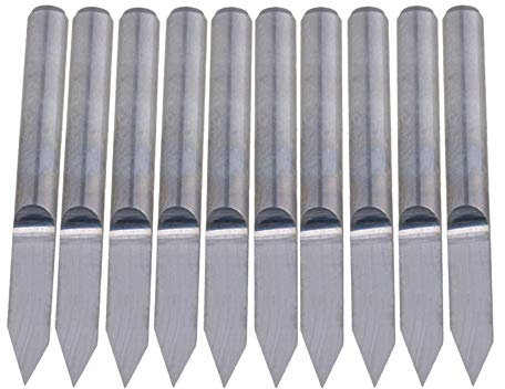 Flache Unterseite 60 Grad 0,2 mm V-Form CNC Router Tool Gravur Bits für PCB Board Set von 10