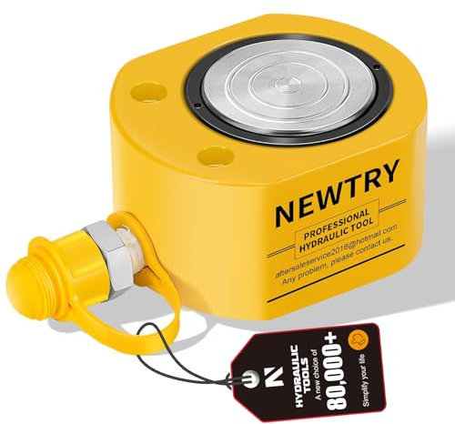 NEWTRY Mini cric hydraulique portable 50T de 18 mm, mini cric industriel super fin séparant le cylindre hydraulique (50T, 18 mm)