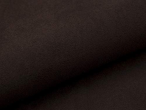 10 Meter Polsterstoff Meterware Alcala 14 Schwarz Wildleder-Imitat Velours