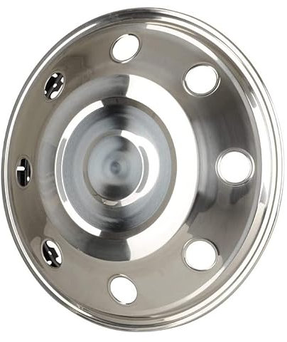 Radzierkappe gewölbt (1 Stück) Edelstahl 15“ Zoll universell passend für Wohnmobile, PKW, Transporter und Anhänger.