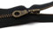 YKK teilbarer Reißverschluss aus Metall mit Zipper in antik Gold 580 Schwarz 40 cm