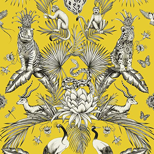 Belgravia Decor Belgravia 2001 Menagerie Animal Luxe Wallpaper Yellow