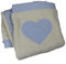 Babykuscheldecke Punkte mit Namen Krabbeldecke Babydecke Baumwolldecke Baby Spieldecke Wickeldecke Decke, Schmusedecke (blau kariert)
