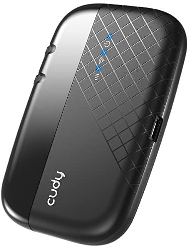 Cudy MF4 Router Mobile 4G LTE WiFi, Hotspot Mobile 4G LTE Wi-FI, Batteria Ricaricabile 2000 mAh, 1 Porta Micro USB, FDD e TDD, Qualcomm Inside, Slot SIM Card per Qualsiasi operatore