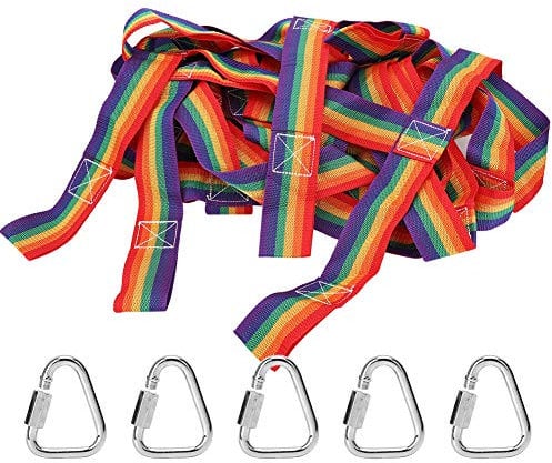Keenso Rete da Arrampicata all'aperto per Bambini, Nylon Rete da Arrampicata per Allenamento Fisico Carico Sicurezza per Bambini con Gancio Triangolare