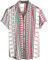 VATPAVE Herren Sommer Tropische Hemden Kurzarm Aloha Hawaii Hemden 3X-Large Weiß