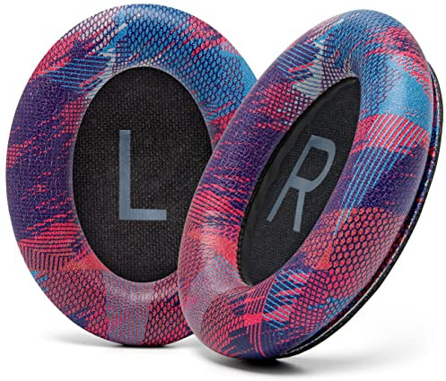 WC PadZ QC45 – Ohrpolster für Bose QuietComfort 45 / QuietComfort Se/QuietComfort Wireless, hergestellt von Wicked Cushions | Extra Dicke Polster | Hochwertige, langlebige Nähte | Speed Racer
