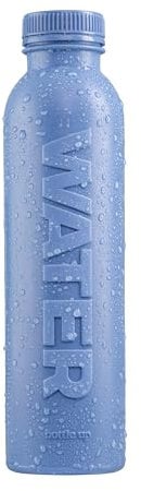 Bottle Up Reusable BPA Free Water Bottle 500ml — Prefilled With Pure Still Water | Plant Based & Eco Friendly Sports Bottle Made From Cane Sugar (Stone Blue)