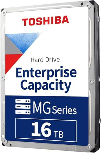 Toshiba MG Series 16TB Interne Server Festplatte MG08ACA16TE 3,5 Zoll HDD SATA 6Gb/s 7200RPM 512MB Cache 24/7