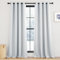 KGORGE Rideau Occultant Blanc - Rideau Isolation Thermique Anti Froid, Rideaux Occultants pour Enfants/Adultes avec Œillets, Decoration de la Maison Chambre, 140x245CM, Gris Blanc