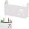 YEJAHY WiFi-Router-Aufbewahrungsbox, Wandhalterung, Wohnzimmer, TV-Wandregal, Set-Top-Box, Regal, für Heimdekoration (weiß)