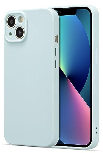 ZTOFERA Compatible with iPhone 13 Case, Soft Flexible TPU Back Case Ultra Slim Protective Phone Case Shockproof Bumper Cover - Light Blue