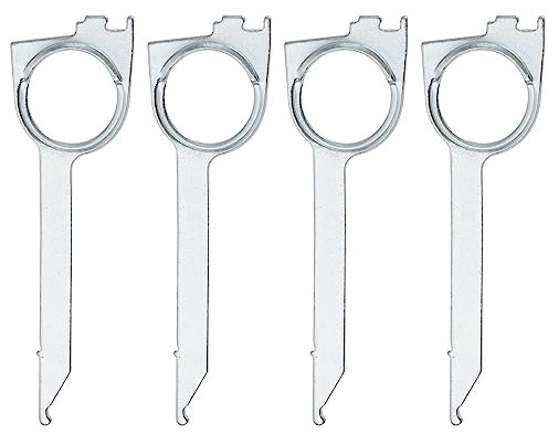 VGOL 4PCS Car Radio Removal Tool Release Keys Compatible with Transporter Octavia Ibiza Alhambra Leon Discovery TT A3 A4 A6 Head Unit CD Player Pin Stereo Tools