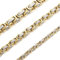 RWQIAN Herren Königskette Kette Gold 55CM Männer Wikinger Halskette Byzantinische Plattenkette Edelstahl 6mm
