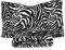 Morbidissimi Completo lenzuola Zebra in Pile Matrimoniale X109