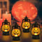 TZQFROCE Halloween Kürbis Deko 4 Stück Halloween Laterne Kürbis Laterne für Innen Außen Gärten Party Deko