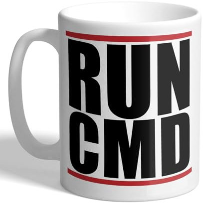 I Love Mugs - Run CMD - Run Command - Programmer, Coding, Computing Mug, Ceramic, 11fl.oz.