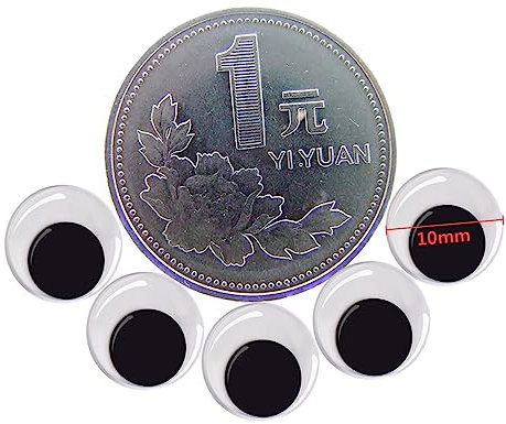 SEWACC Juego De 100 Ojos Móviles Adhesivos para Proyectos De Manualidades Ojos Móviles para Juguetes