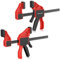 GETLITOOL Einhandzwingen 2tlg. Profi Schraubzwingen 75kg Spannkraft, Spannweite 155 mm, Dehnbereich 130-280 mm 2 in 1 Spanner zum Spannen Dehnen für präzises Fixieren von Holz Möbel mit einer Hand