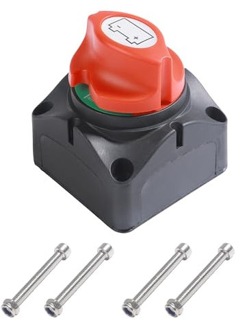 Flaconi Voiture Coupe Circuit Batterie 12v,Coupe Batterie 12v,Coupe Circuit Batterie,Interrupteur Batterie,Convient aux Voitures,Caravanes,Marines,RV,ATV,UTV (EIN | AUS)