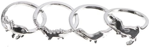 Holibanna Einzigartiges Dinosaurier-set 4-teilig Modeschmuck Für Damen Stilvolle Kollektion Für Weihnachten Party Jahrestag Abschluss