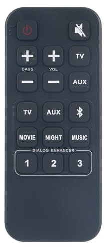 VINABTY RC-1230 Replacement Remote Control Compatible with DENON Home Theater Sound Bar System DHT-S316 DHT-S416 DHT-S216