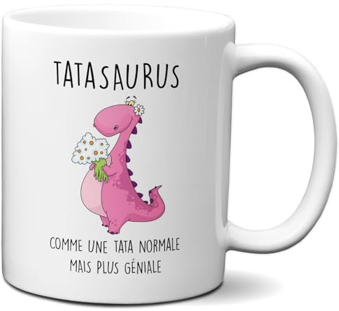 L'Esprit Des Anges Tazza regalo Zia Dinosauro, Tatasauro, originale Drole, divertente compleanno donna