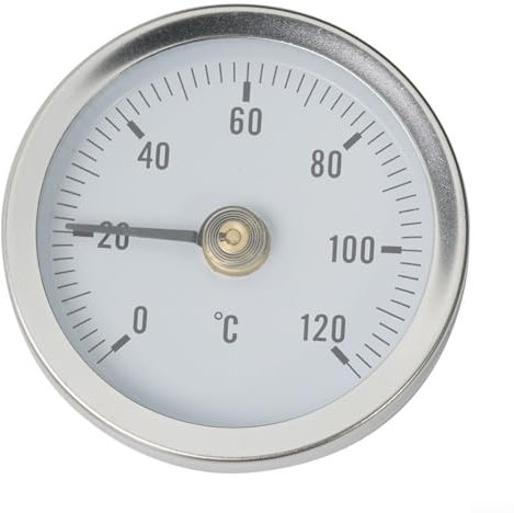Termometri in acciaio inox per riscaldamento a tubo, misurazione accurata e installazione facile con molla