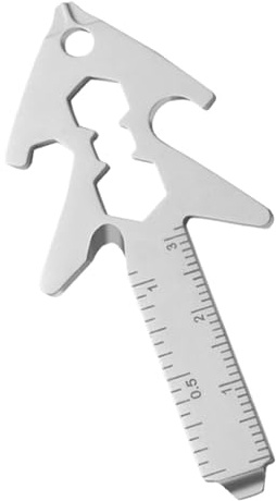 Lightweight Multi Tool, Bottle Opener 8 in 1 Multi Tool Screwdriver, Stainless Steel Portable Sturdy Outdoor Survival Gear for Dad, Son, Grandma, Men, Mom, Women, Camping, Hiking, and Fishing, 7x3cm