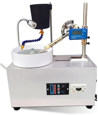 Tischpolierer, Multifunktionsbank Drehmaschine Polierer Schmuck Lapidary Faceting Machine Edelsteinschleifmaschine Poliergeräte(110)